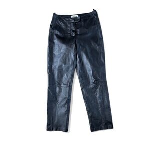 Vintage Bagatelle Leather Ankle Pants